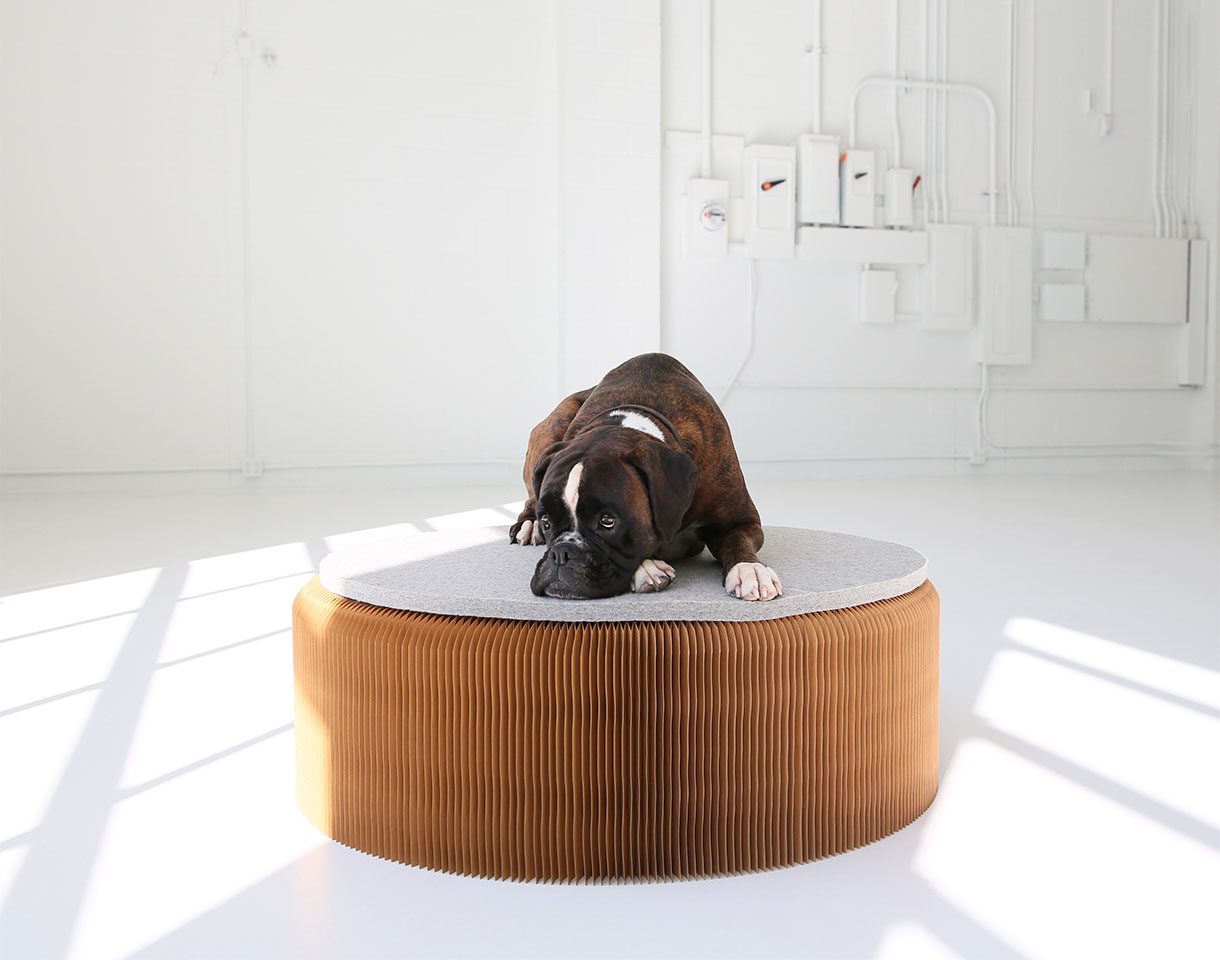 Felt Pad for Folding Paper Stool Bench - softseating Paper Furniture
