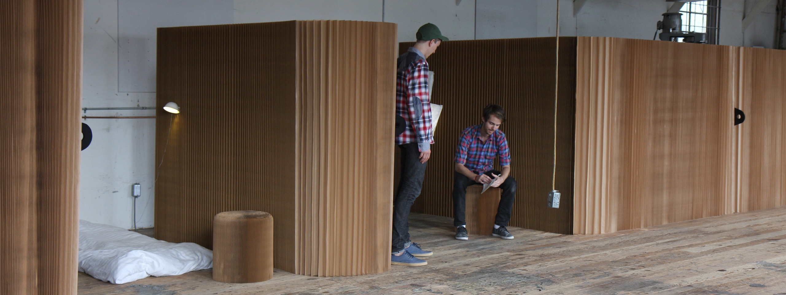 softshelter - paper shelter space partitions